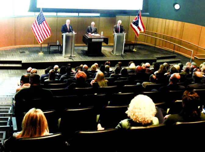 Ohio AG candidates accent experience at YSU debate